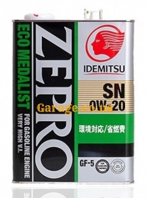 Idemitsu ZePro Eco Medalist 0W-20